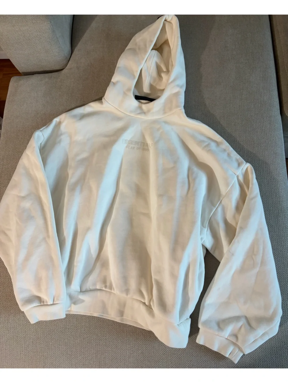 Essentials Fear of God Cloud Dancer White Hoodie - Picture 6 of 14